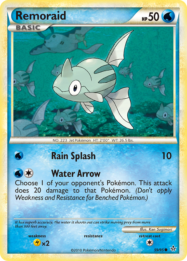 Remoraid (59/95) [HeartGold & SoulSilver: Unleashed] | Game Haven TX
