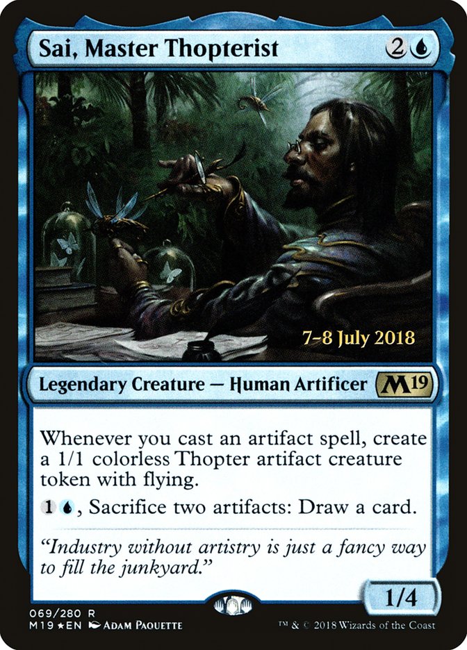 Sai, Master Thopterist [Core Set 2019 Promos] | Game Haven TX