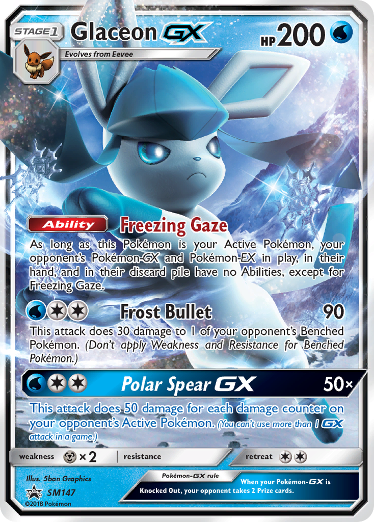 Glaceon GX (SM147) [Sun & Moon: Black Star Promos] | Game Haven TX