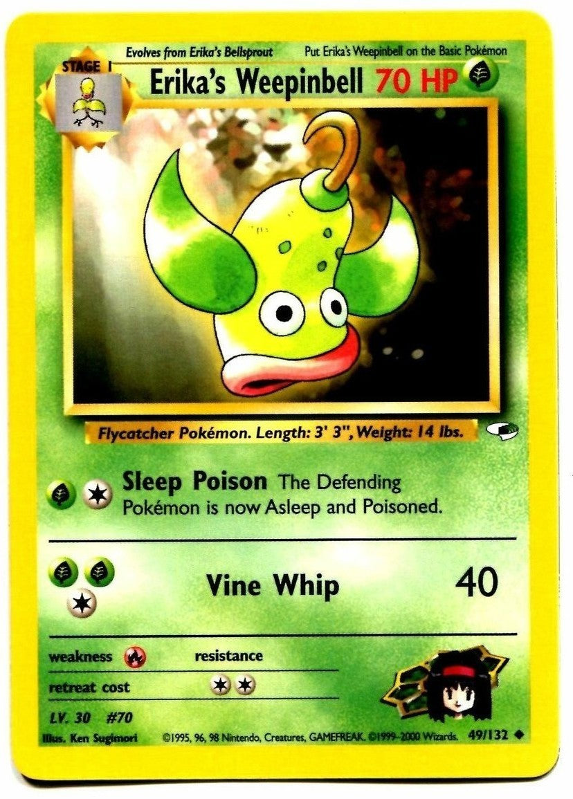Erika's Weepinbell (49/132) [Gym Heroes Unlimited] | Game Haven TX