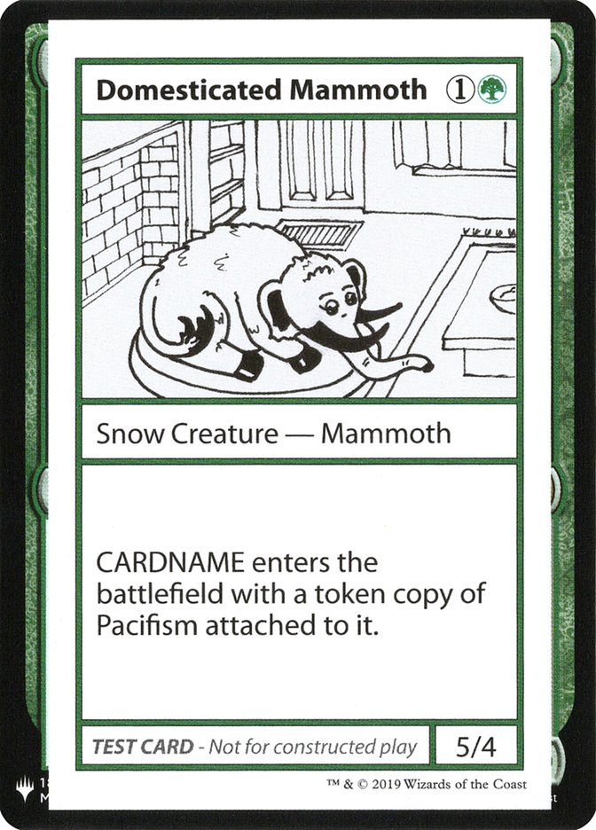 Domesticated Mammoth [Mystery Booster Playtest Cards] | Game Haven TX