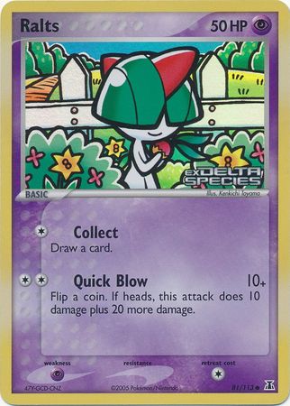 Ralts (81/113) (Stamped) [EX: Delta Species] | Game Haven TX