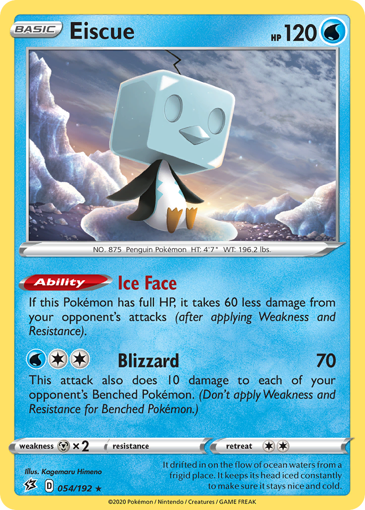 Eiscue (054/192) [Sword & Shield: Rebel Clash] | Game Haven TX