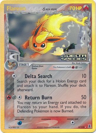 Flareon (5/113) (Delta Species) (Stamped) [EX: Delta Species] | Game Haven TX