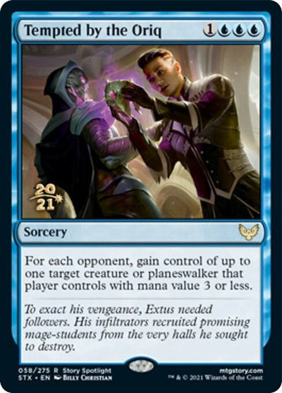 Tempted by the Oriq (Prerelease) [Strixhaven: School of Mages Prerelease Promos] | Game Haven TX