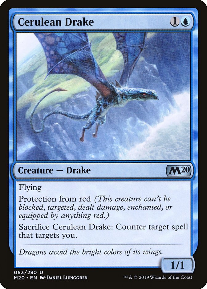 Cerulean Drake [Core Set 2020] | Game Haven TX
