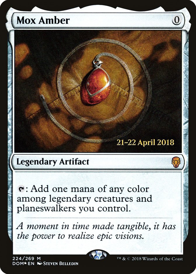 Mox Amber  [Dominaria Prerelease Promos] | Game Haven TX
