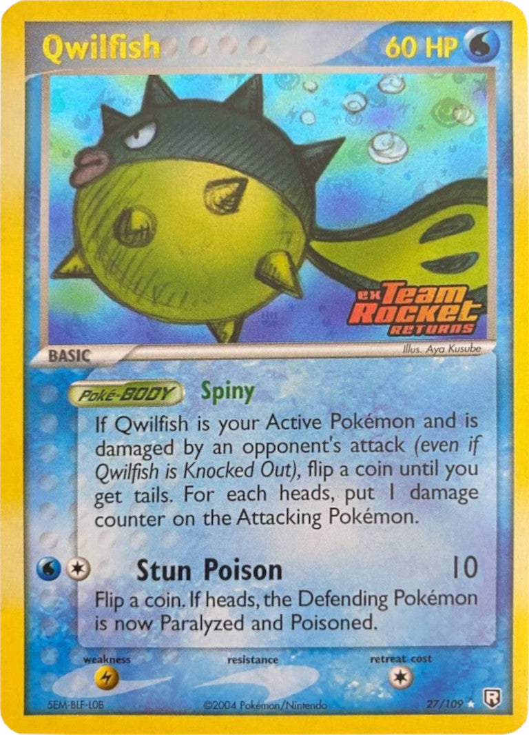 Qwilfish (27/109) (Stamped) [EX: Team Rocket Returns] | Game Haven TX