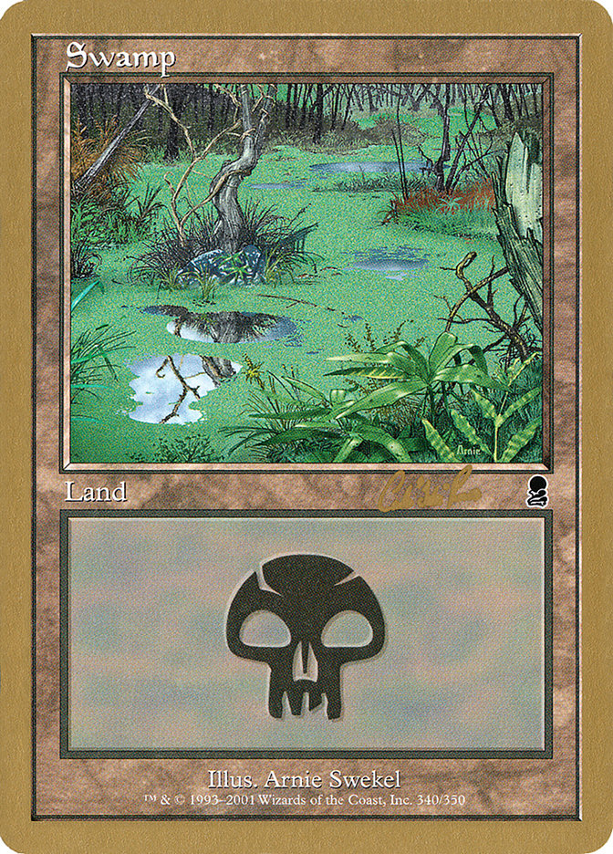 Swamp (cr340) (Carlos Romao) [World Championship Decks 2002] | Game Haven TX