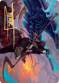 Eradicator Valkyrie Art Card (Gold-Stamped Signature) [Kaldheim: Art Series] | Game Haven TX