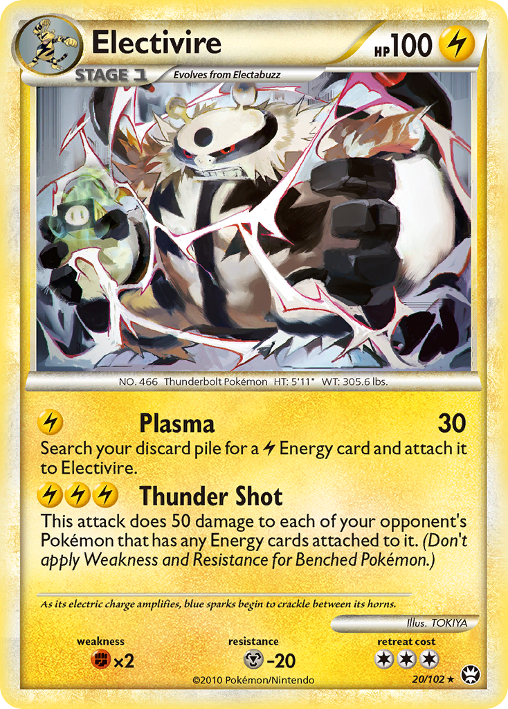 Electivire (20/102) [HeartGold & SoulSilver: Triumphant] | Game Haven TX