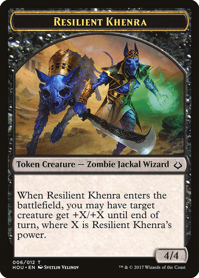 Resilient Khenra Token [Hour of Devastation Tokens] | Game Haven TX