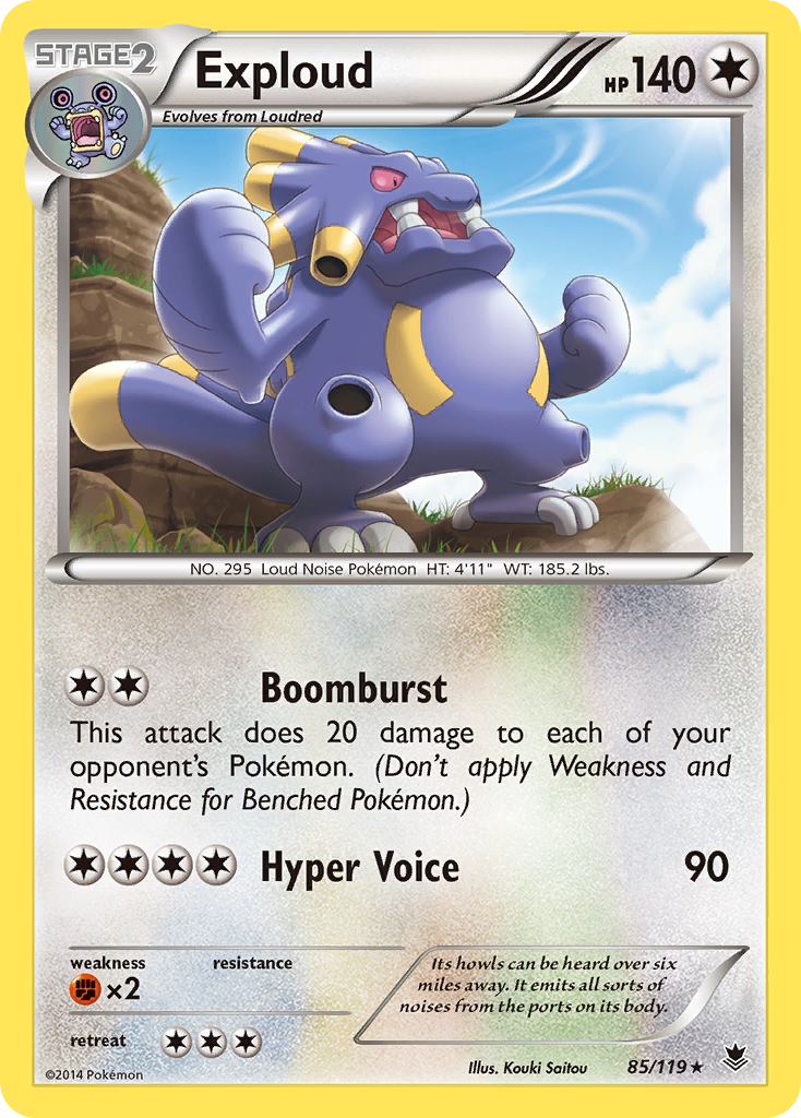 Exploud (85/119) [XY: Phantom Forces] | Game Haven TX
