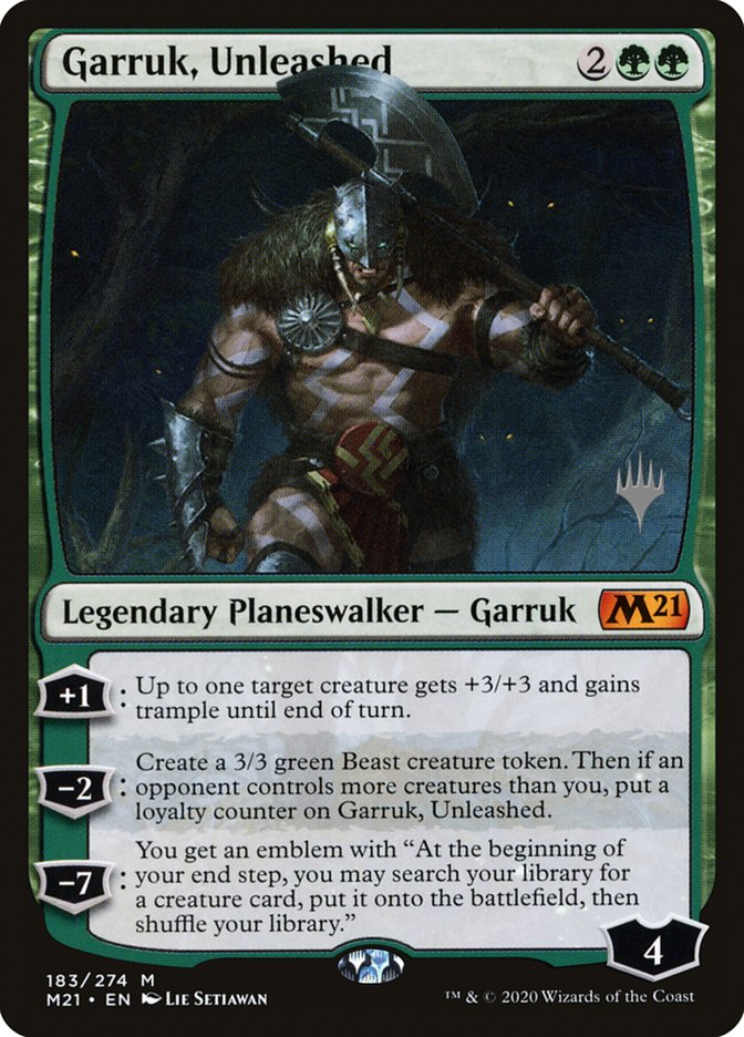 Garruk, Unleashed (Promo Pack) [Core Set 2021 Promos] | Game Haven TX