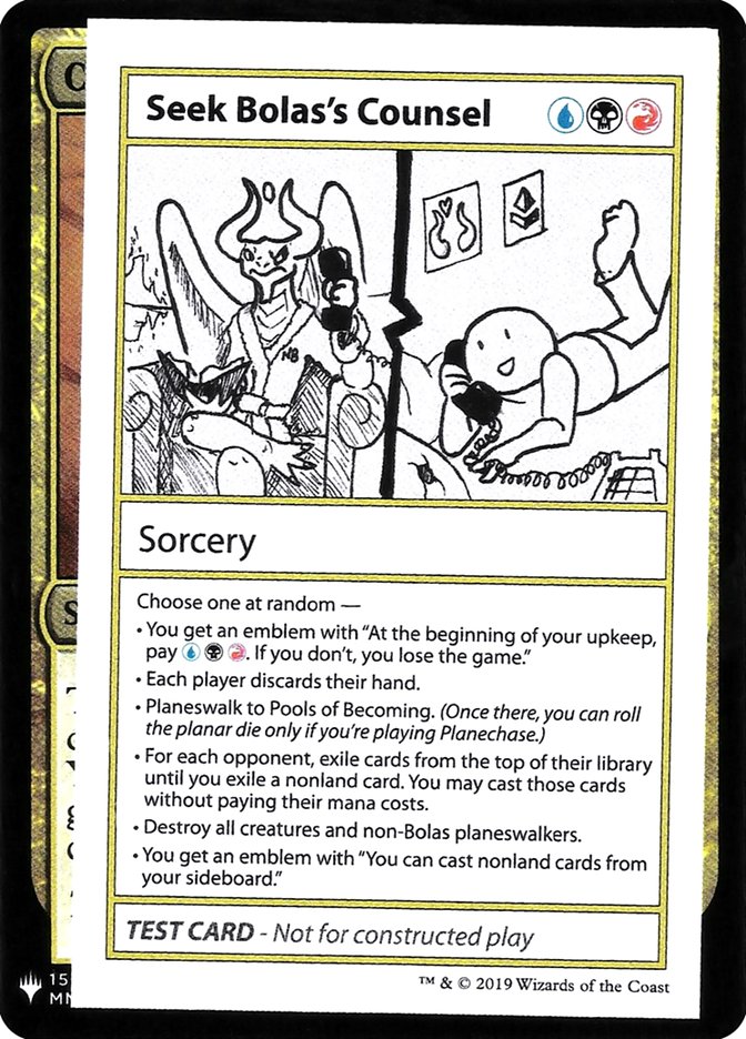 Seek Bolas's Counsel [Mystery Booster Playtest Cards] | Game Haven TX