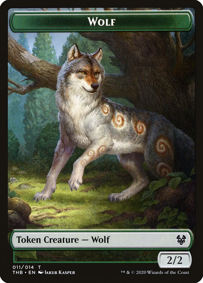 Wolf Token [Theros Beyond Death] | Game Haven TX