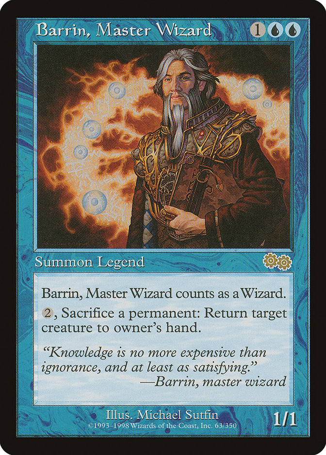 Barrin, Master Wizard [Urza's Saga] | Game Haven TX