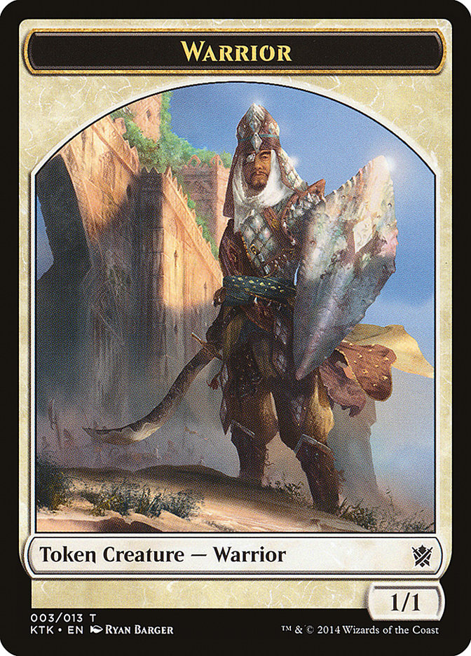 Warrior (003/013) [Khans of Tarkir Tokens] | Game Haven TX