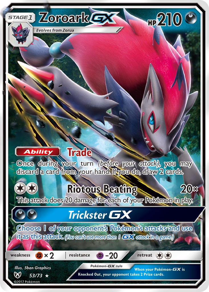 Zoroark GX (53/73) [Sun & Moon: Shining Legends] | Game Haven TX