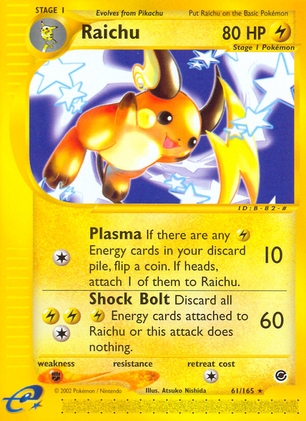 Raichu (61/165) [Expedition: Base Set] | Game Haven TX