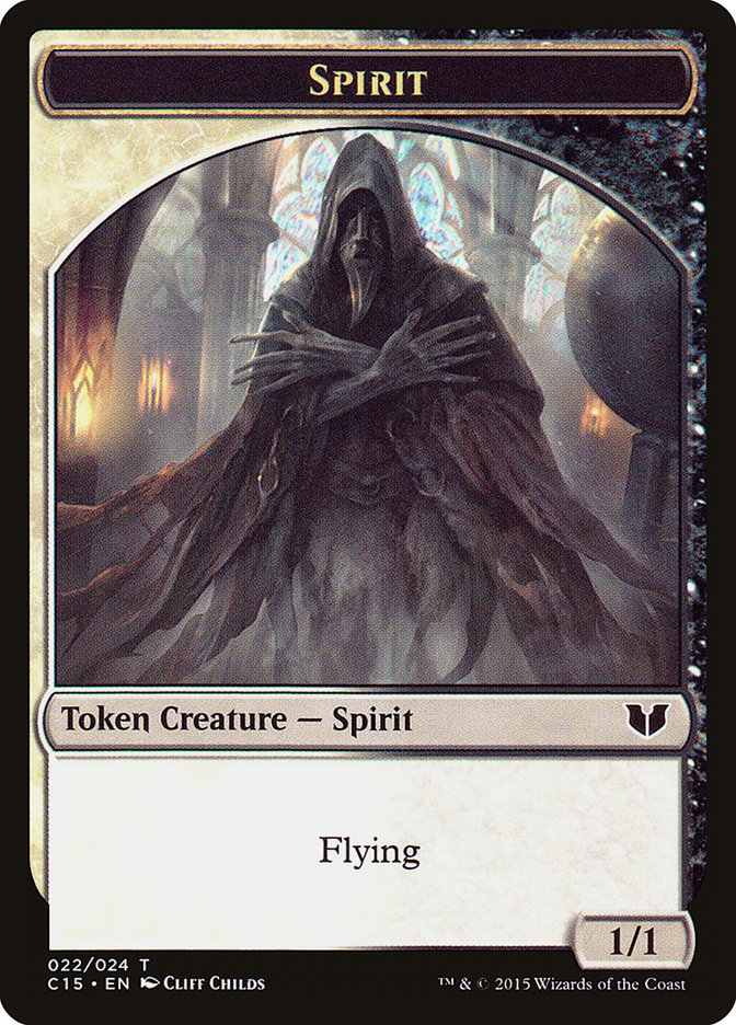 Spirit (022) // Angel Double-Sided Token [Commander 2015 Tokens] | Game Haven TX
