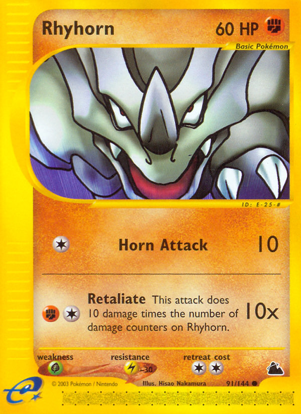 Rhyhorn (91/144) [Skyridge] | Game Haven TX