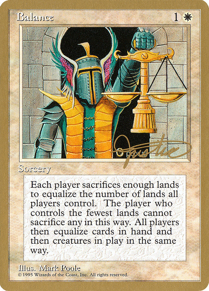 Balance (Mark Justice) [Pro Tour Collector Set] | Game Haven TX