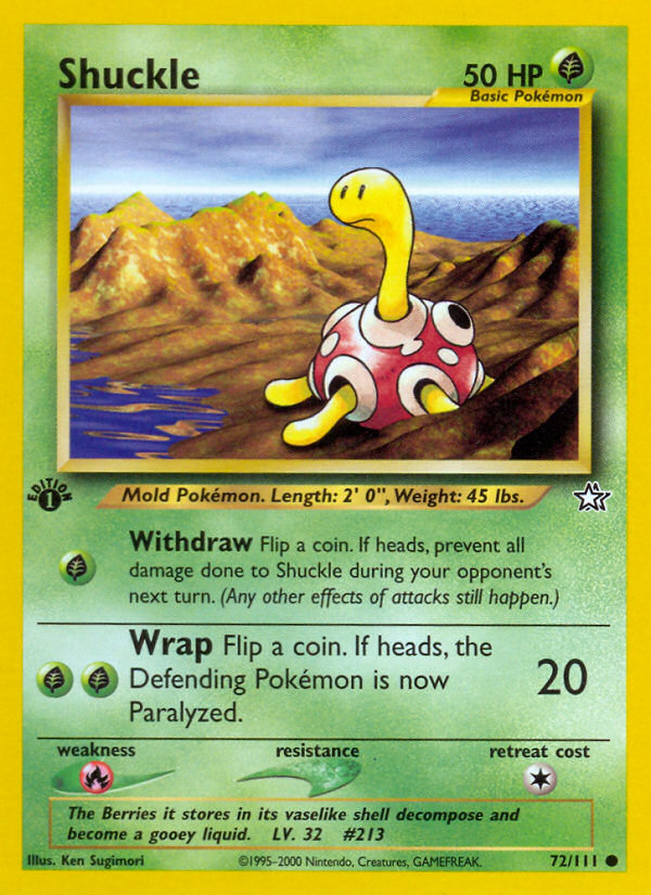 Shuckle (72/111) [Neo Genesis 1st Edition] | Game Haven TX