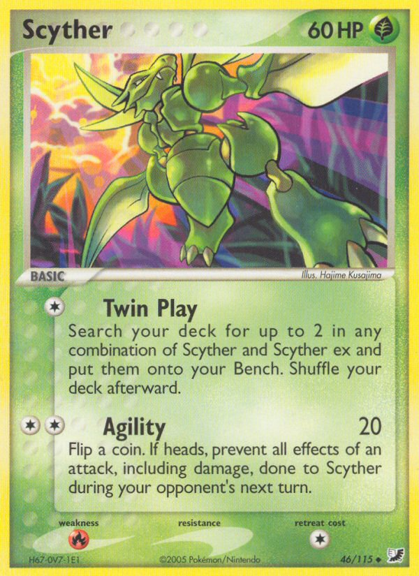Scyther (46/115) [EX: Unseen Forces] | Game Haven TX