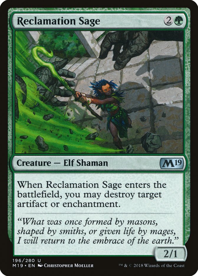 Reclamation Sage [Core Set 2019] | Game Haven TX