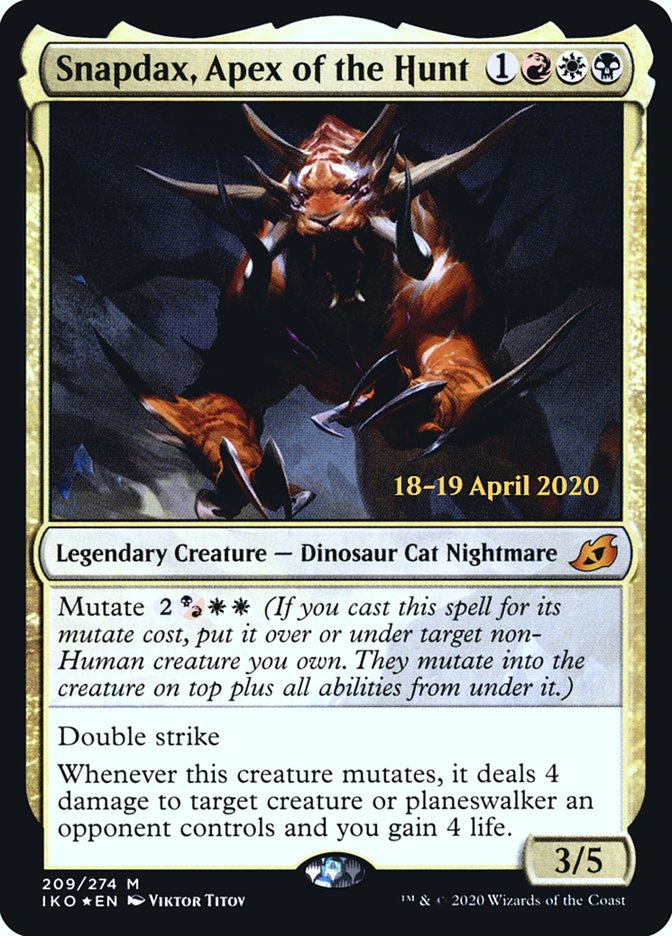 Snapdax, Apex of the Hunt [Ikoria: Lair of Behemoths Promos] | Game Haven TX