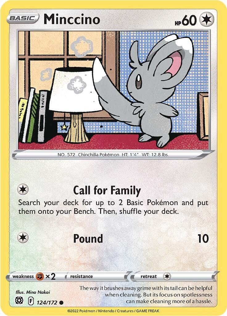 Minccino (124/172) [Sword & Shield: Brilliant Stars] | Game Haven TX