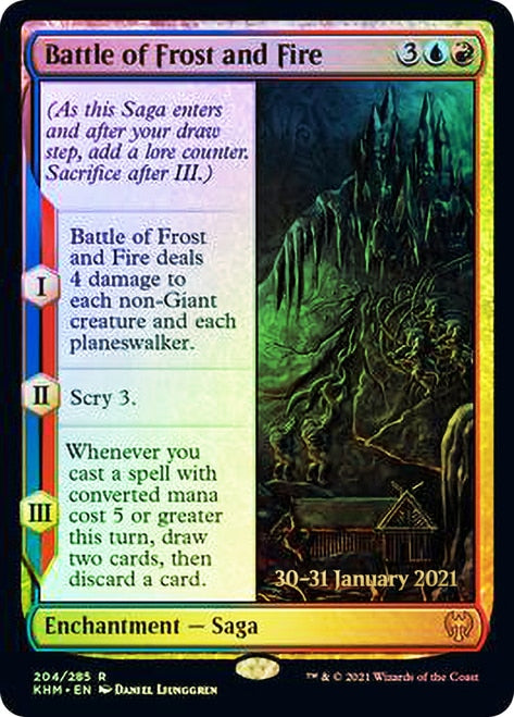 Battle of Frost and Fire  [Kaldheim Prerelease Promos] | Game Haven TX