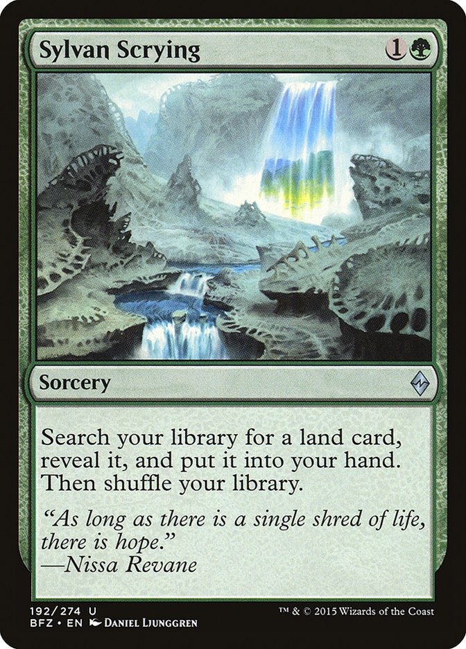 Sylvan Scrying [Battle for Zendikar] | Game Haven TX