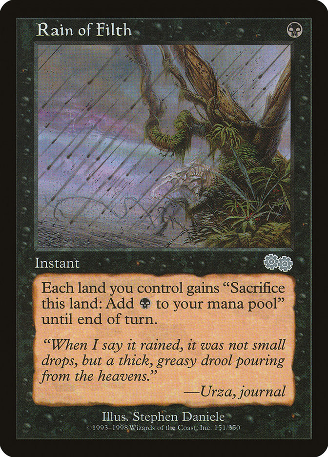 Rain of Filth [Urza's Saga] | Game Haven TX