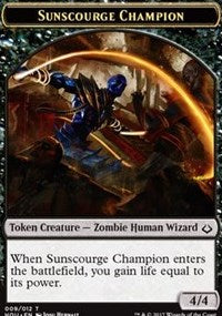 Sunscourge Champion // Cat Double-sided Token [Hour of Devastation Tokens] | Game Haven TX