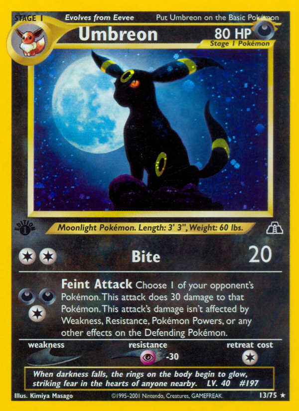Umbreon (13/75) [Neo Discovery 1st Edition] | Game Haven TX