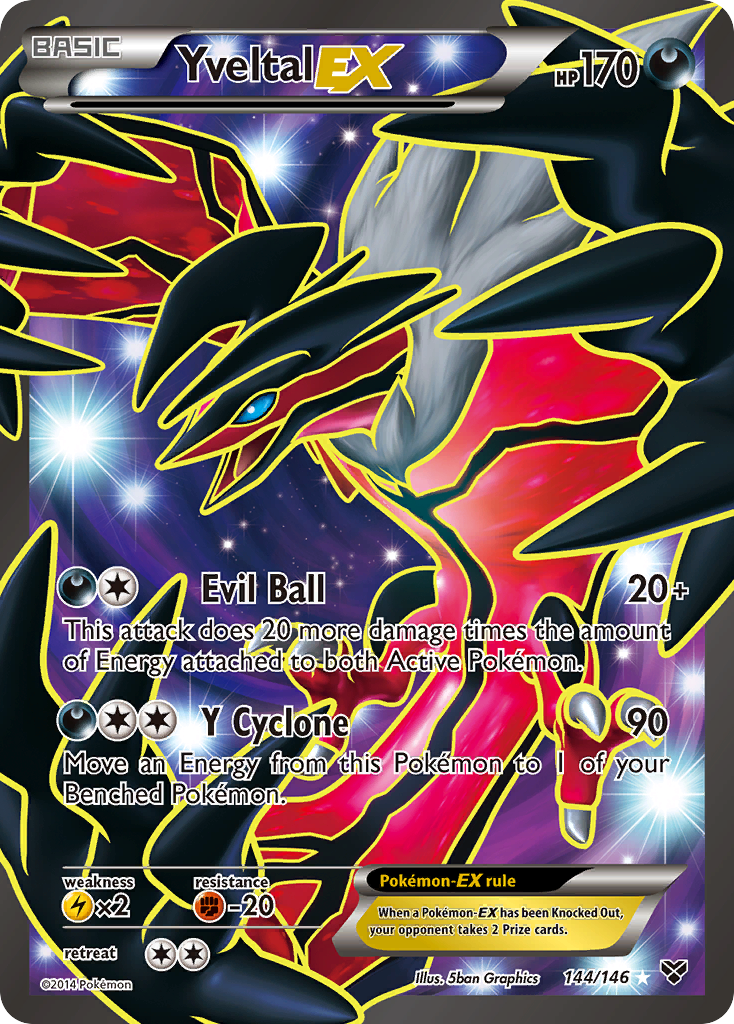 Yveltal EX (144/146) [XY: Base Set] | Game Haven TX