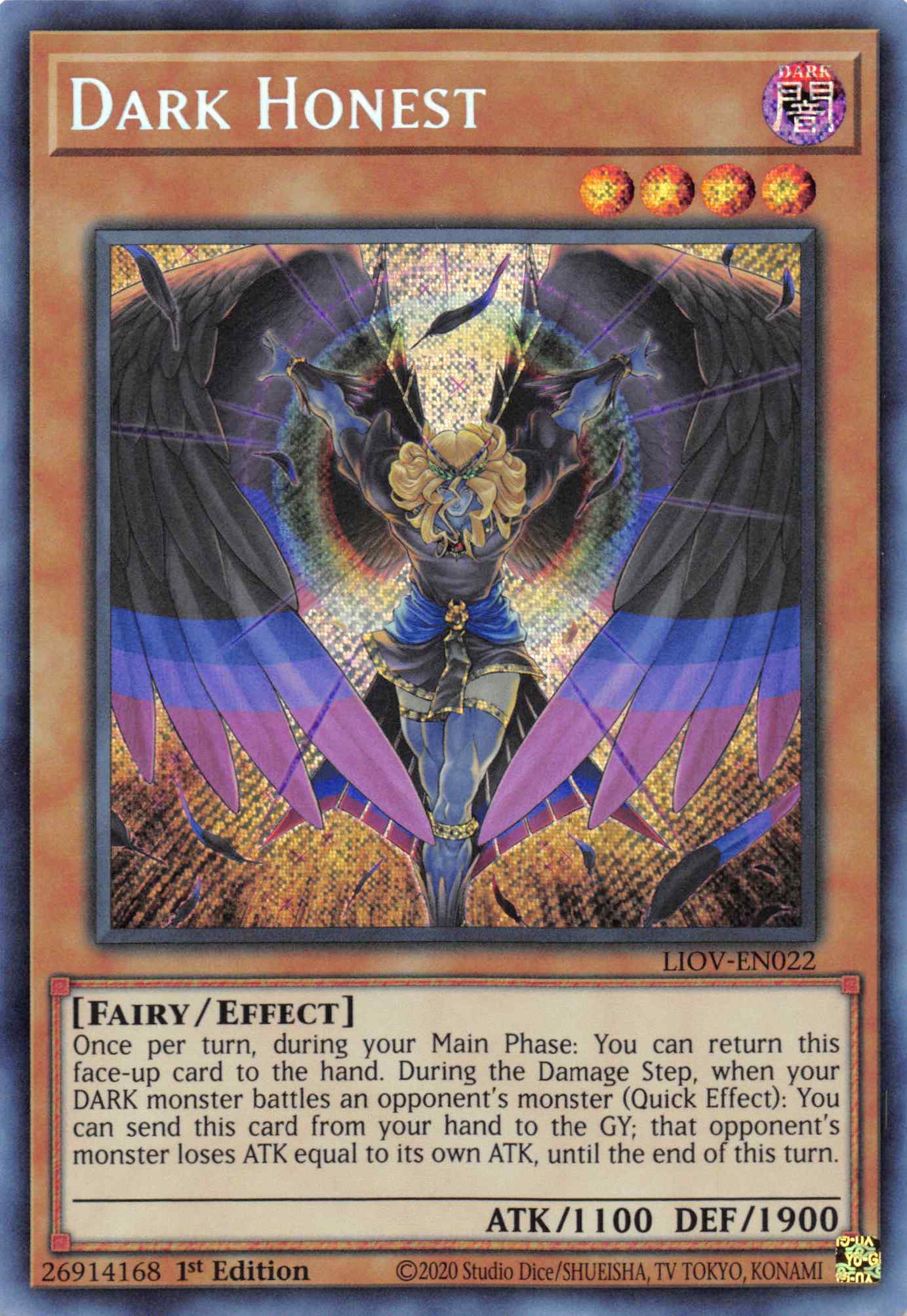 Dark Honest [LIOV-EN022] Secret Rare | Game Haven TX