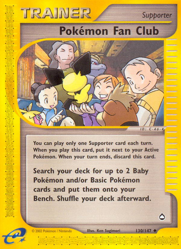Pokemon Fan Club (130/147) [Aquapolis] | Game Haven TX