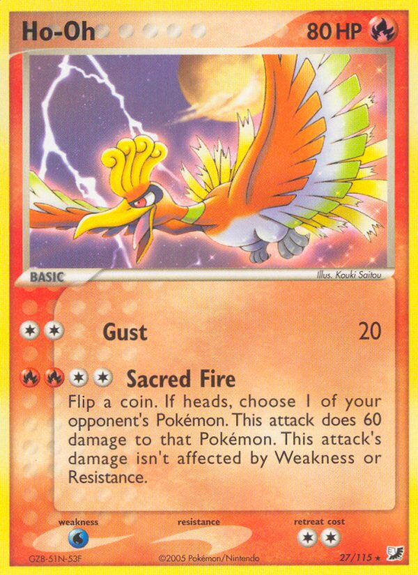 Ho-Oh (27/115) [EX: Unseen Forces] | Game Haven TX