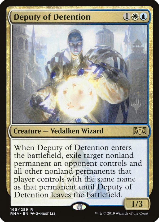 Deputy of Detention [Ravnica Allegiance Promos] | Game Haven TX