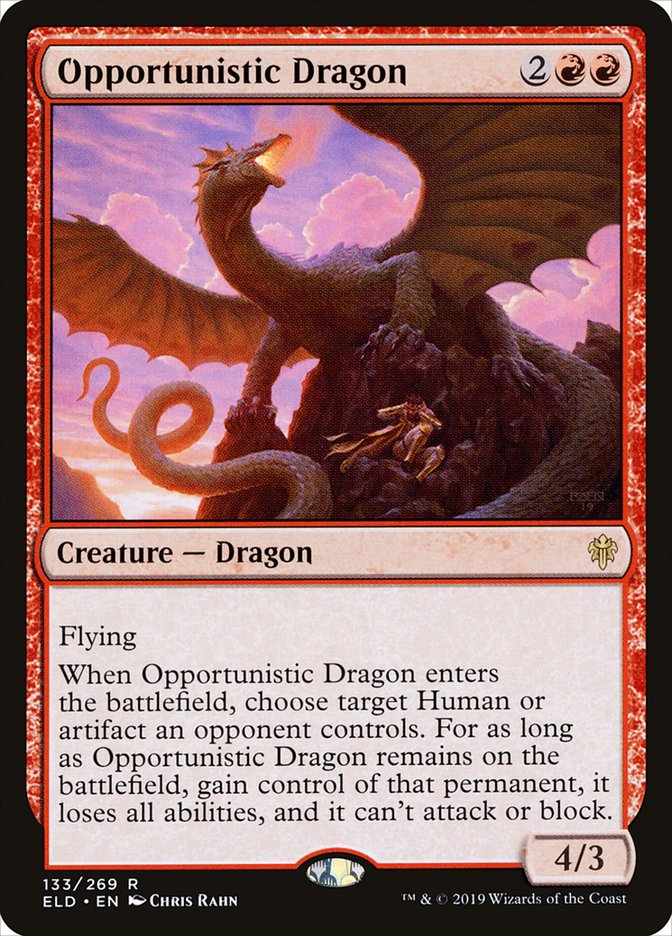 Opportunistic Dragon [Throne of Eldraine] | Game Haven TX