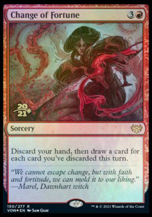 Change of Fortune [Innistrad: Crimson Vow Prerelease Promos] | Game Haven TX