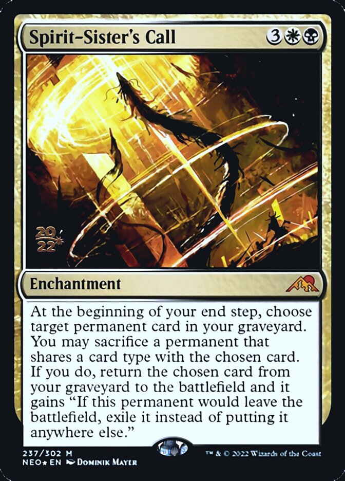 Spirit-Sister's Call [Kamigawa: Neon Dynasty Prerelease Promos] | Game Haven TX