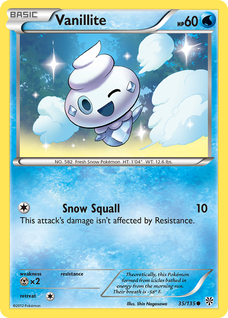 Vanillite (35/135) [Black & White: Plasma Storm] | Game Haven TX