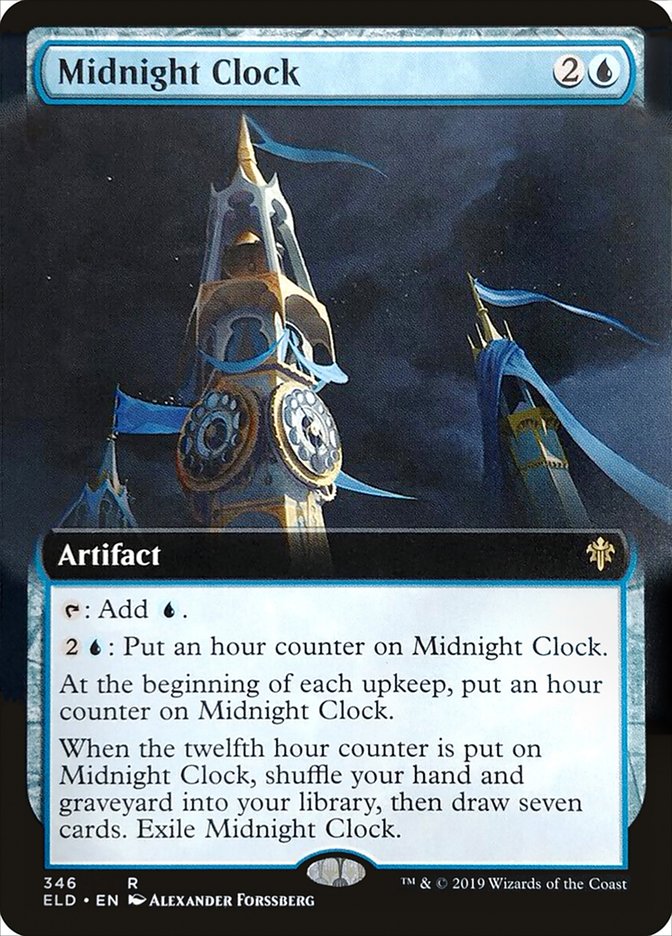 Midnight Clock (Extended Art) [Throne of Eldraine] | Game Haven TX