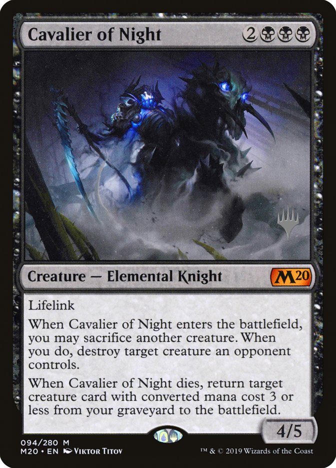 Cavalier of Night [Core Set 2020 Promos] | Game Haven TX