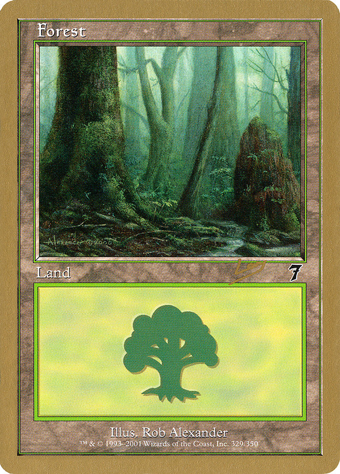 Forest (rl329) (Raphael Levy) [World Championship Decks 2002] | Game Haven TX