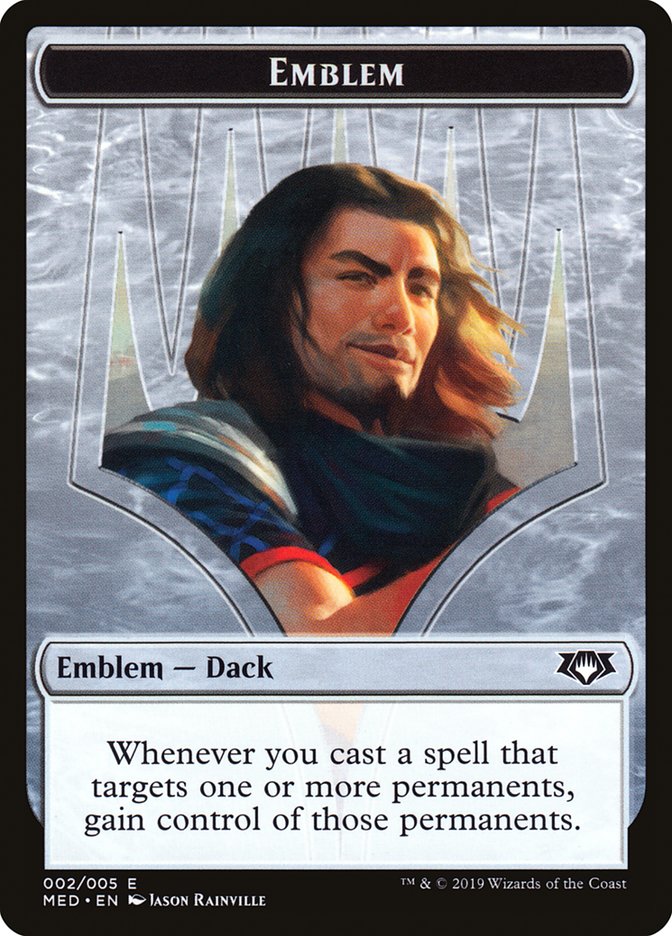 Emblem - Dack Fayden [Mythic Edition Tokens] | Game Haven TX